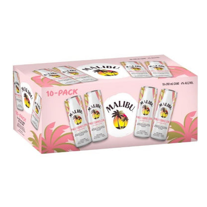 Malibu Lemonade and Watermelon 10 Pack 250ml Cans (New)