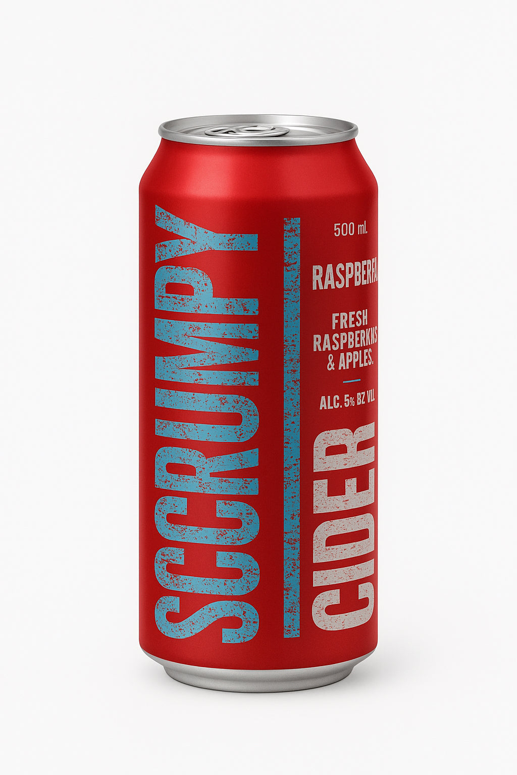 Scrumpy Cider Raspberry 8.2% 500mL (1x Single Can) (New)