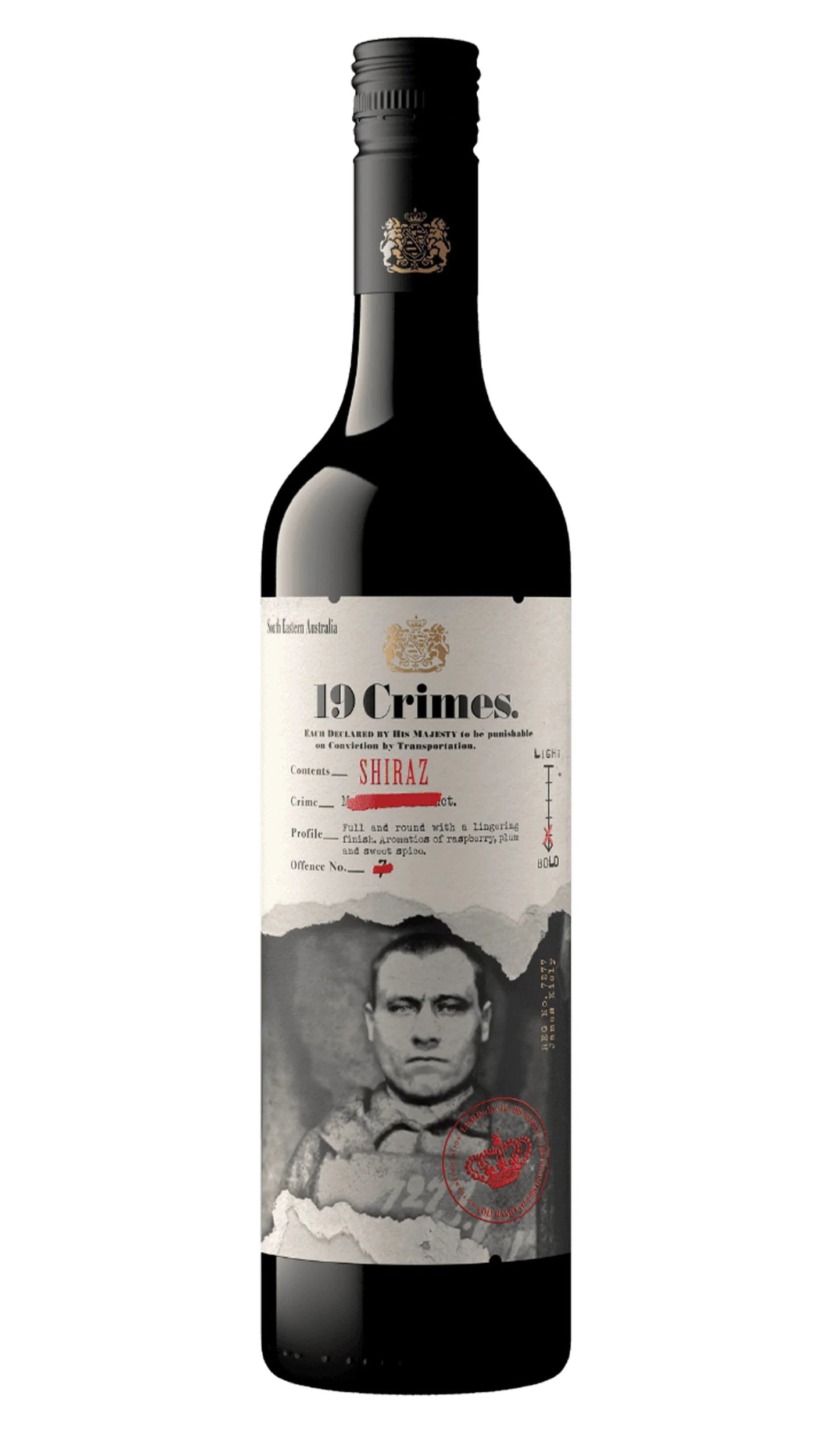 19 Crimes Shiraz 750mL (2 for $32.00) (Mix any 19 Crimes)