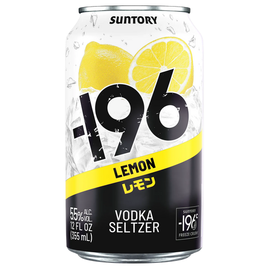 . -196 Vodka Seltzer Double Lemon 6% 330mL 4 Pack Cans (New) (Due Early January)