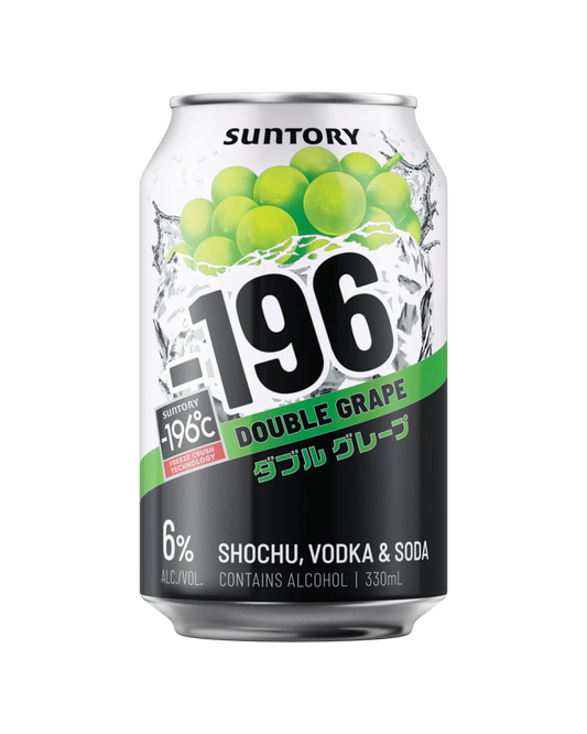 . -196 Vodka Seltzer Double Grape 6% 330mL 4 Pack Cans (New) (Due Early January)