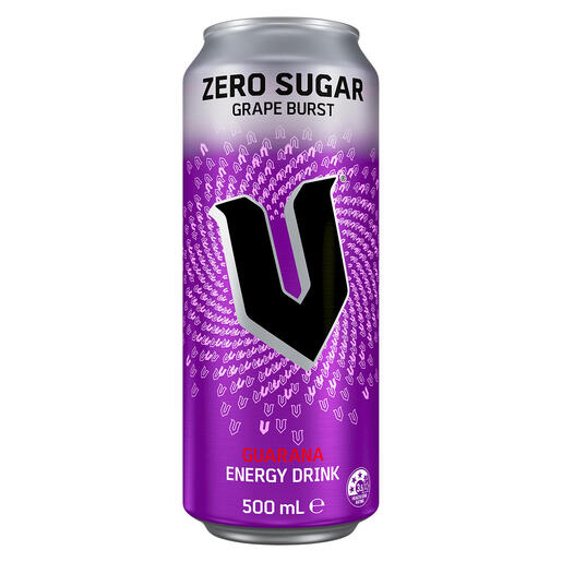 V Energy Zero Grape Burst 500mL Can (New-TLT)