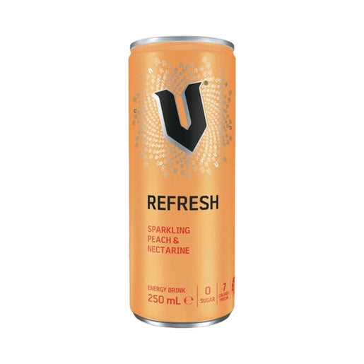 V Energy 250mL Sparkling Peach & Nectarine Can (New)