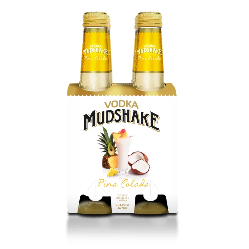 Mudshake Pina Colada 4 Pack 270ml Bottles