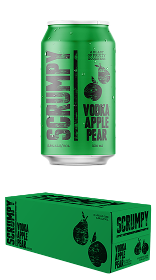 Scrumpy Vodka Apple & Pear RTD 10 Pack 330mL Can (New)