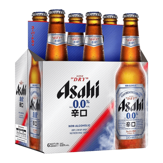 Asahi Super Dry ZERO 0% 6 Pack 330mL Bottles