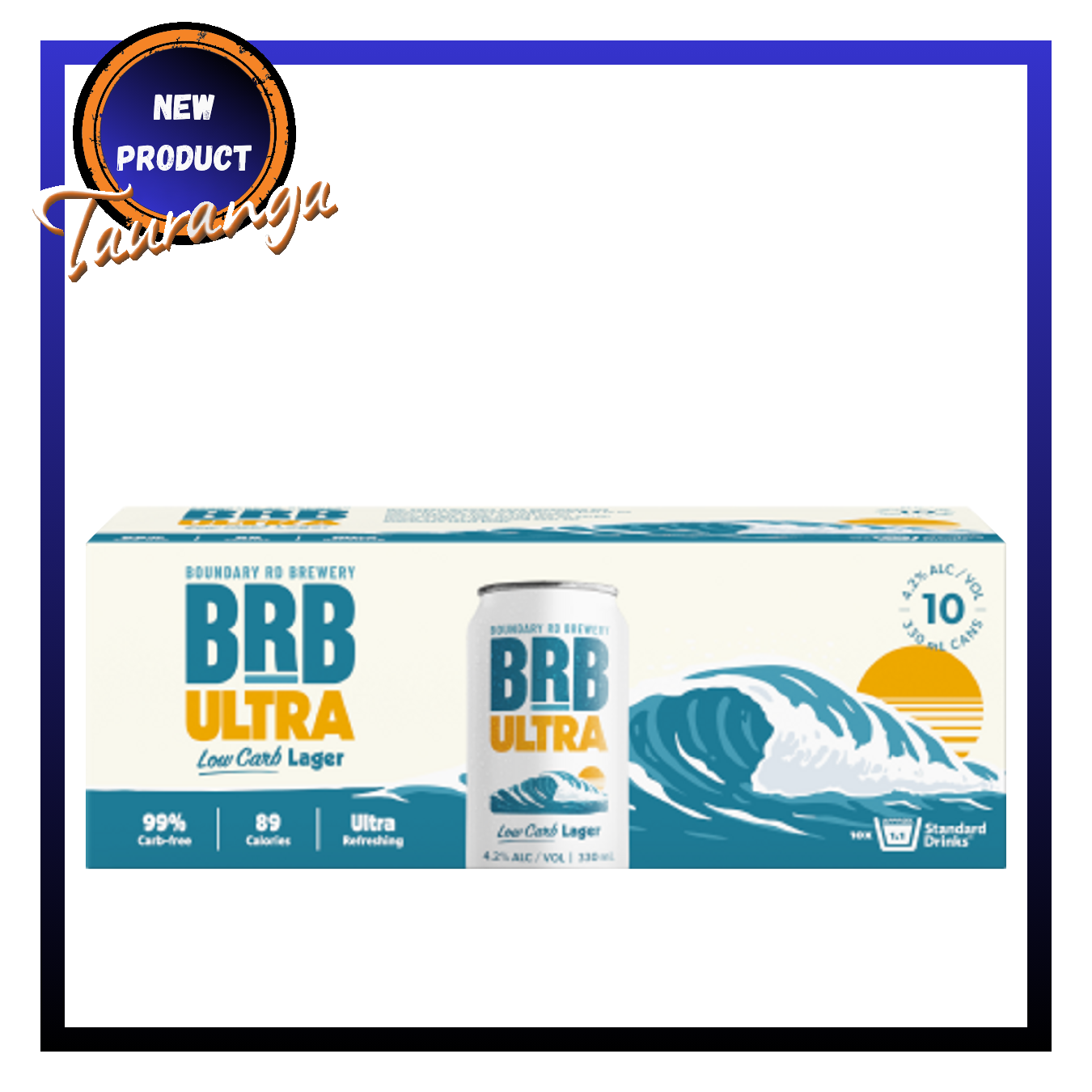 BRB Ultra Low Carb Lager 10 Pack 330mL Cans (New)