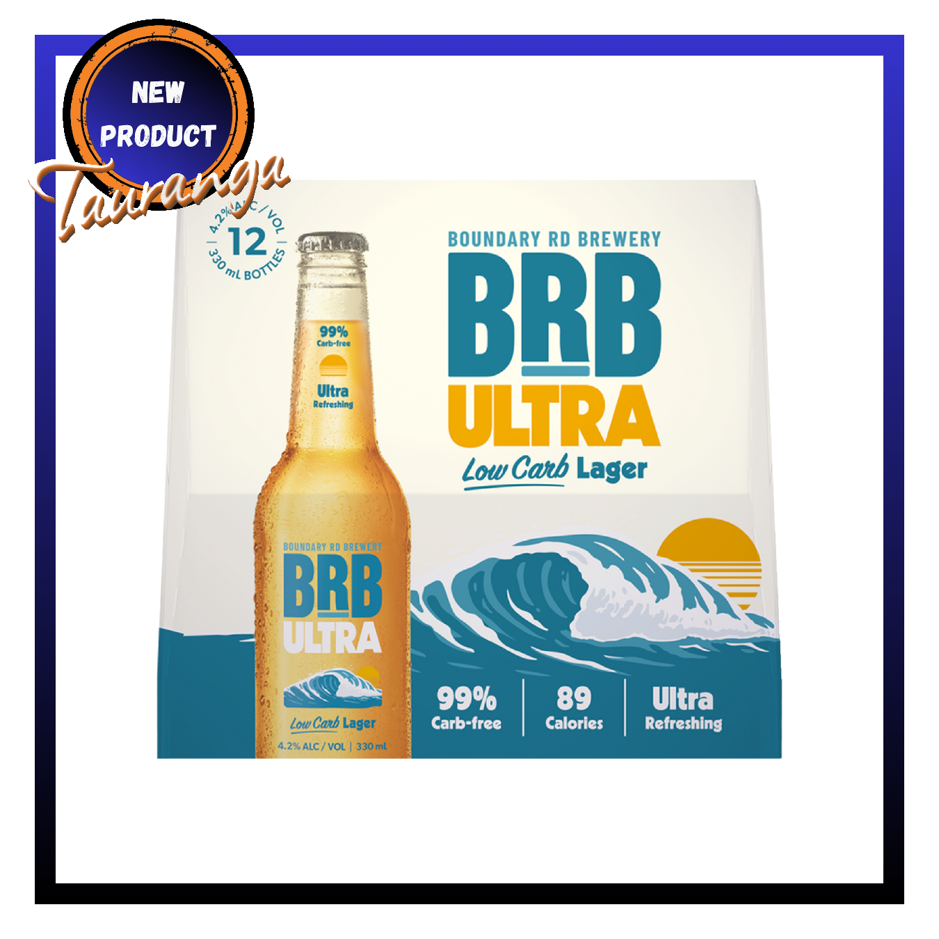 BRB Ultra Low Carb Lager 12 Pack 330mL Bottles (New)