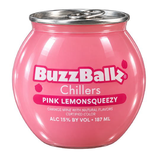 BuzzBallz Chillers 15% Pink Lemon Squeezy 187mL (New)