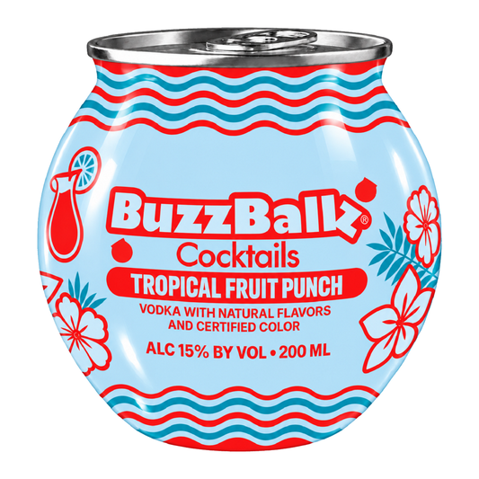 BuzzBallz Cocktails 15% Tropical Punch 200mL (New)
