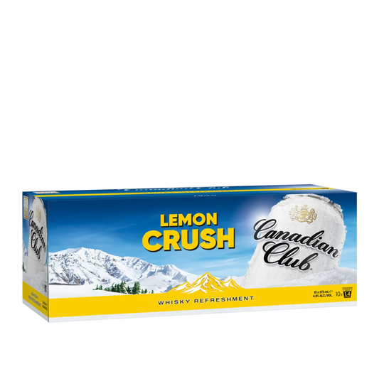 Canadian Club 4.8% Lemon Crush 10 Pack 330mL Cans (New) (HO-BS)