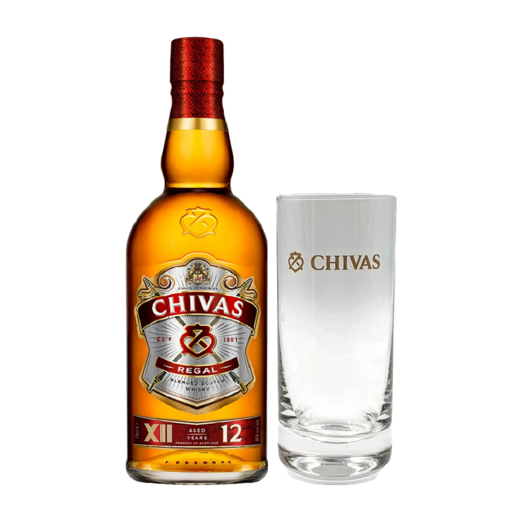 Chivas Regal 12 Year Old 700ml + 1 Highball Glass Gift Pack
