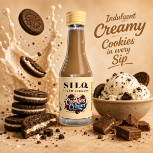 Silq Cookies & Cream Liqueur 50mL Miniature (New-TLT)