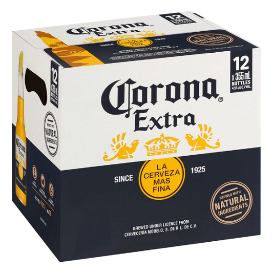 Corona Extra 12 Pack 355ml Bottles *Every Day Low Price