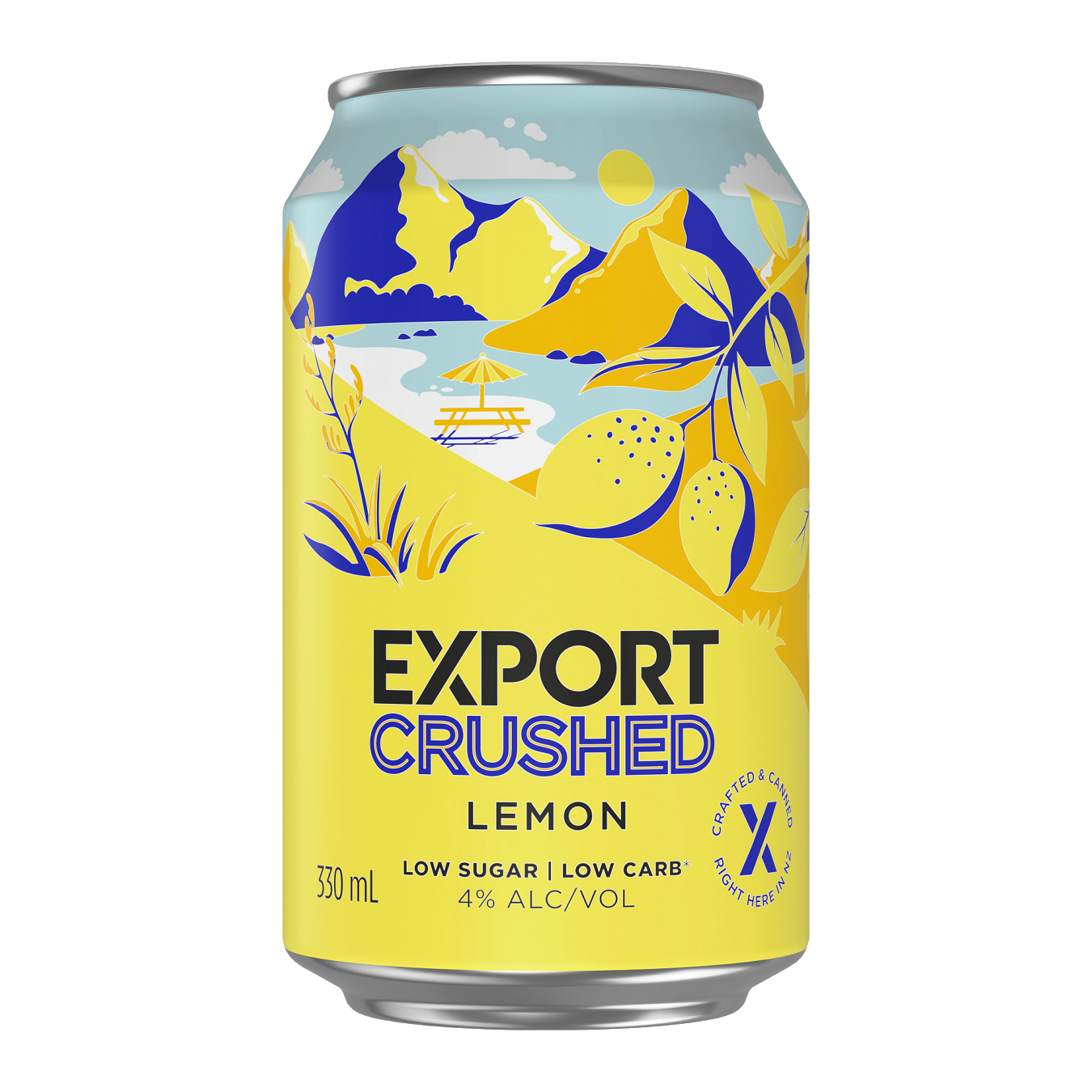 Export Crushed Lemon 10 Pack 330mL Cans (New)