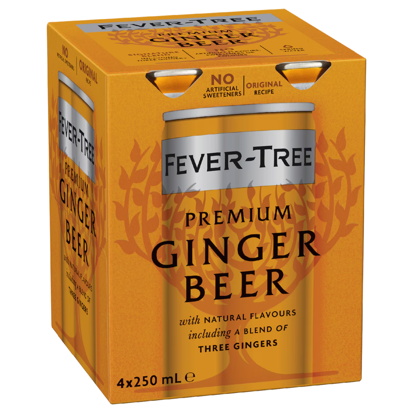 Fever Tree Ginger Beer 4 Pack 250mL Cans (New)