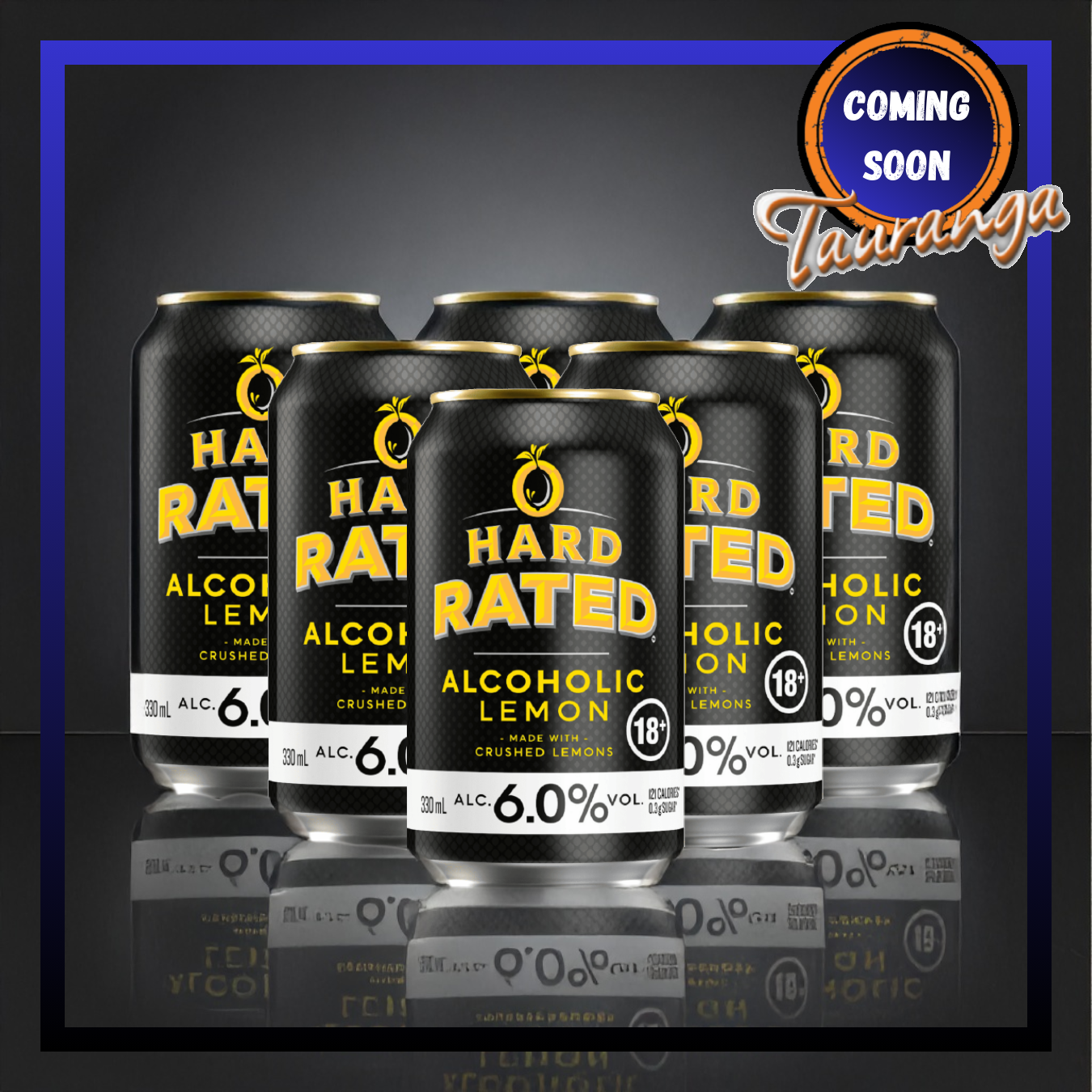 . Hard Rated Lemon 6 Pack 330mL Cans (New) (Due End of October)