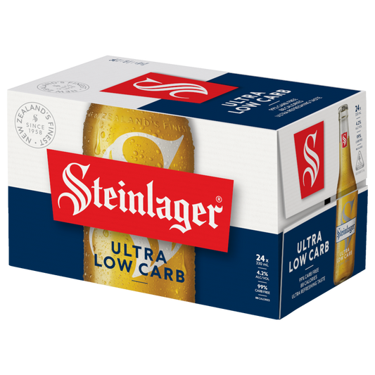 Steinlager Ultra Low Carb 24 Pack 330mL Bottles
