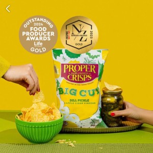 Proper Big Cut Dill Pickle Crisps 140g (New-TLT)