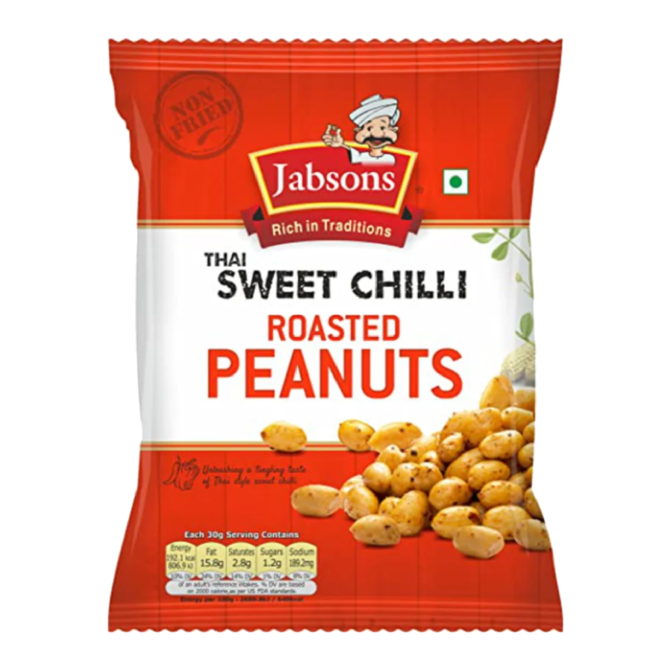 Jabsons Thai Sweet Chilli Roasted Peanuts 140g - (TLT-EOL)