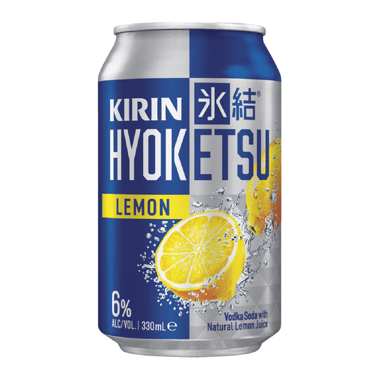 .Kirin Hyoketsu Lemon 6% 18 Pack 330mL Cans (New) (Due 2nd Week November)