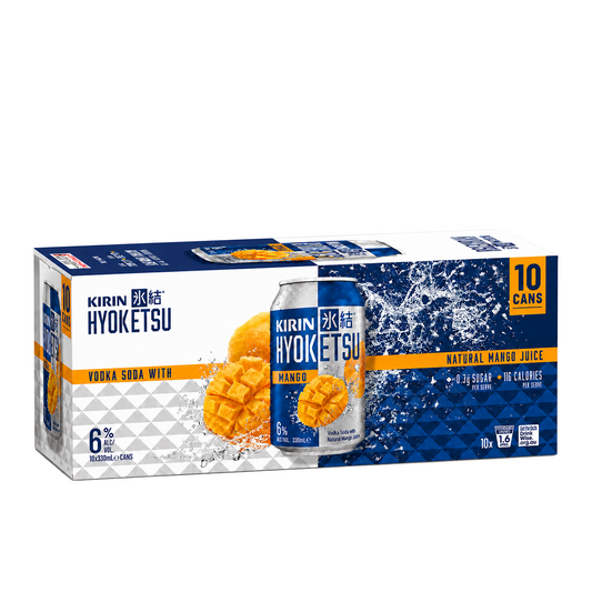 . 1234 Kirin Hyoketsu Mango 6% 10 Pack 330mL Cans (New) (Due End October)