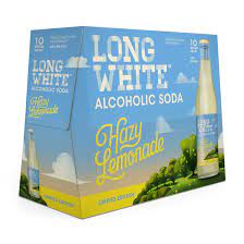 Long White Vodka 10 Pack 4.8% Alcoholic Hazy Lemonade 320ml Bottles - 1st Selling