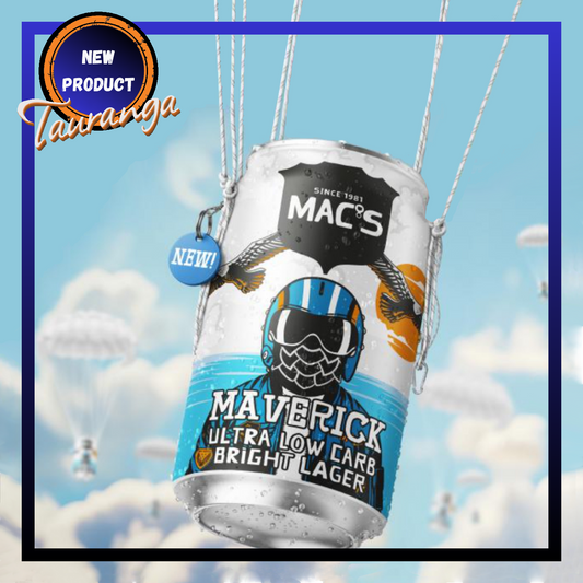 Macs Maverick Ultra Low Carb Bright Lager 5% 6 Pack 330mL Cans (New)