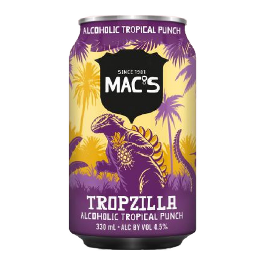 Macs Tropzilla Alc Tropical Punch 10 Pack 330mL Cans (New)