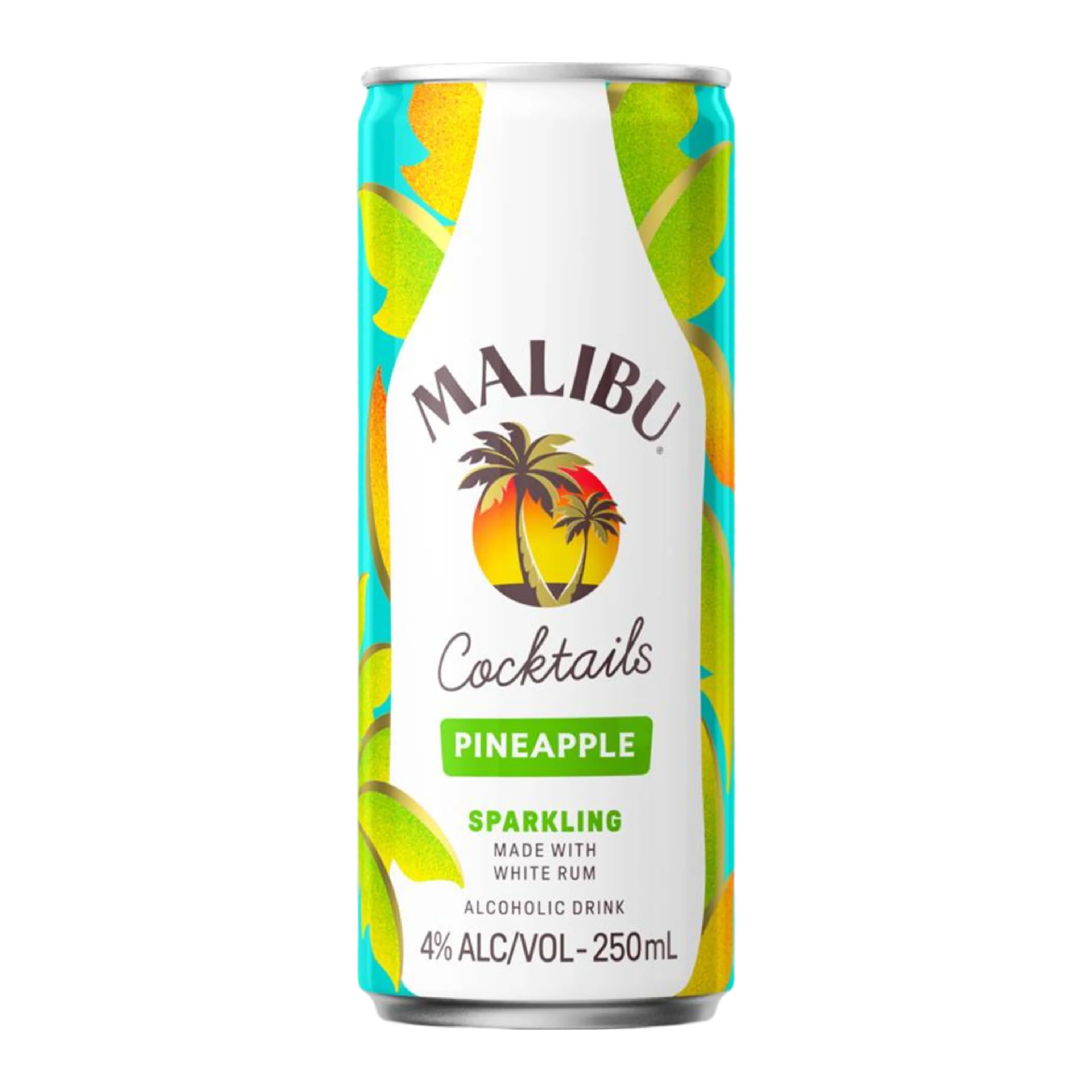 Malibu Pineapple 4% 10 Pack 250mL Cans (New)