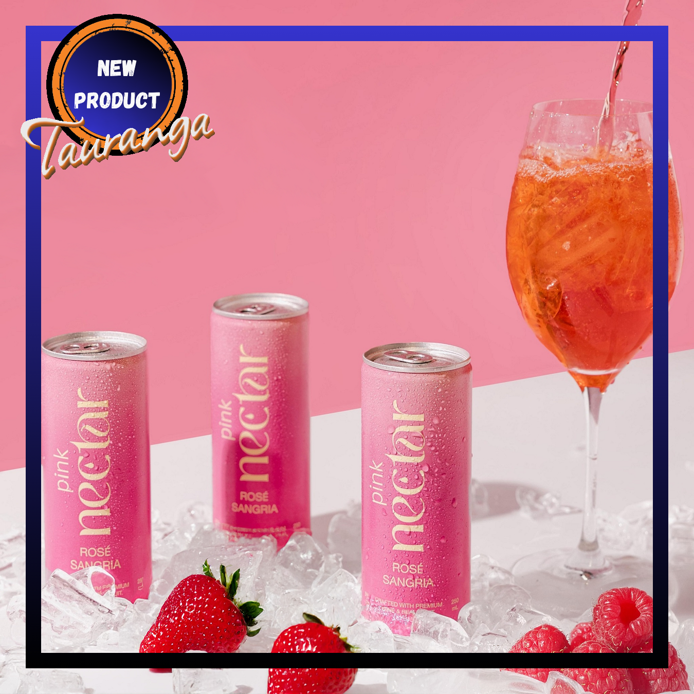 Nectar Pink Rose' Sangria 6 Pack 250mL Cans (New)