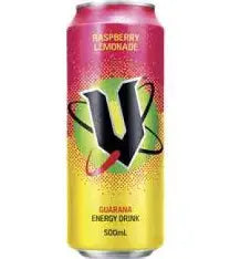 V Energy 500ml Raspberry Lemonade Can