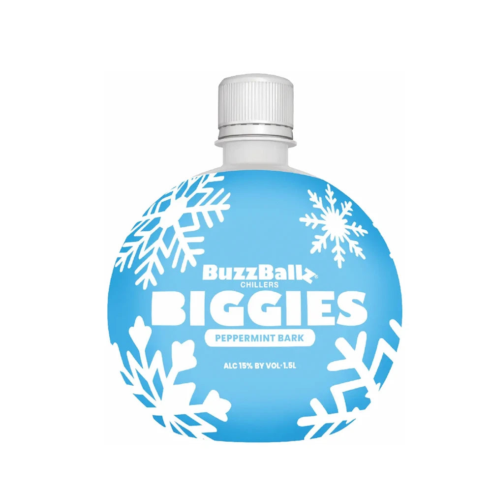 . Buzzballs 15% Peppermint Snow Globe 1.5L (New-TLT) (Due Soon)