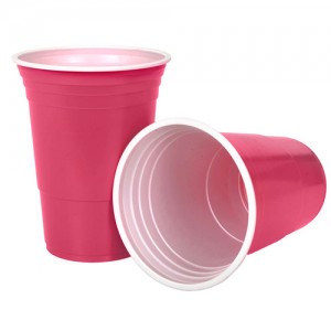 Cups Kiwipong Large Pink Cups 25 Pack 465mL (New)