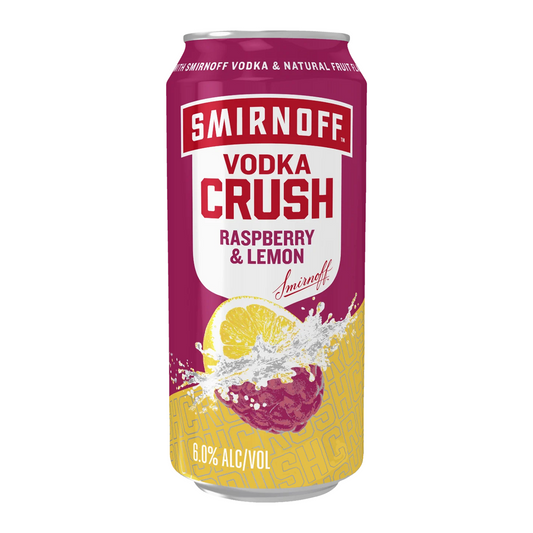 Smirnoff Crush Raspberry & Lemon 5.7% 10 Pack 330mL Cans (Managers) (New)