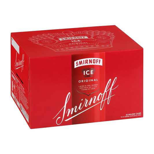 Smirnoff Ice 5% Red 12 Pack 250ml Cans