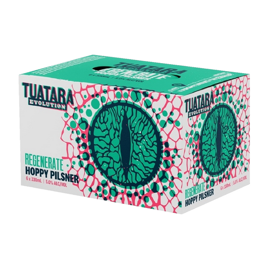 Tuatara Regenerate Hoppy Pilsner 5% 6 Pack 330ml Cans (EOL)