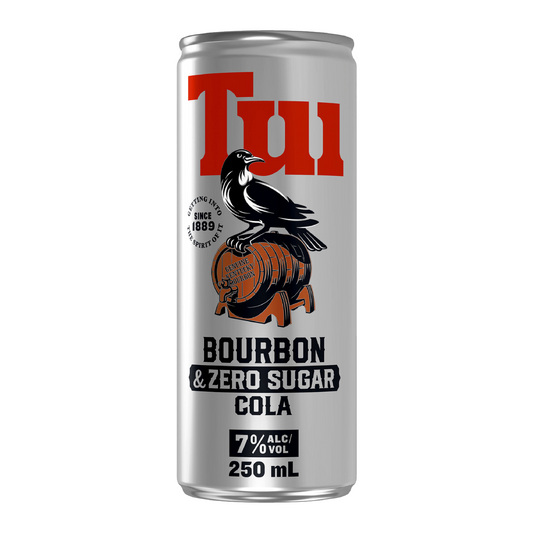 Tui Bourbon & Cola SUGAR FREE 7% 6 Pack 330mL Cans - (HO-BS)