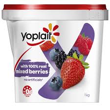 Yoplait Regular Yoghurt Mixed Berries 1kg (PICKUP ONLY) (New)
