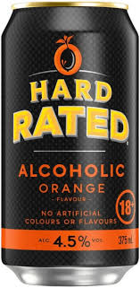 Hard Rated Orange 6% 6 Pack 330mL Cans (New)