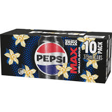 Pepsi Max Vanilla 10 Pack 330mL Cans (New)