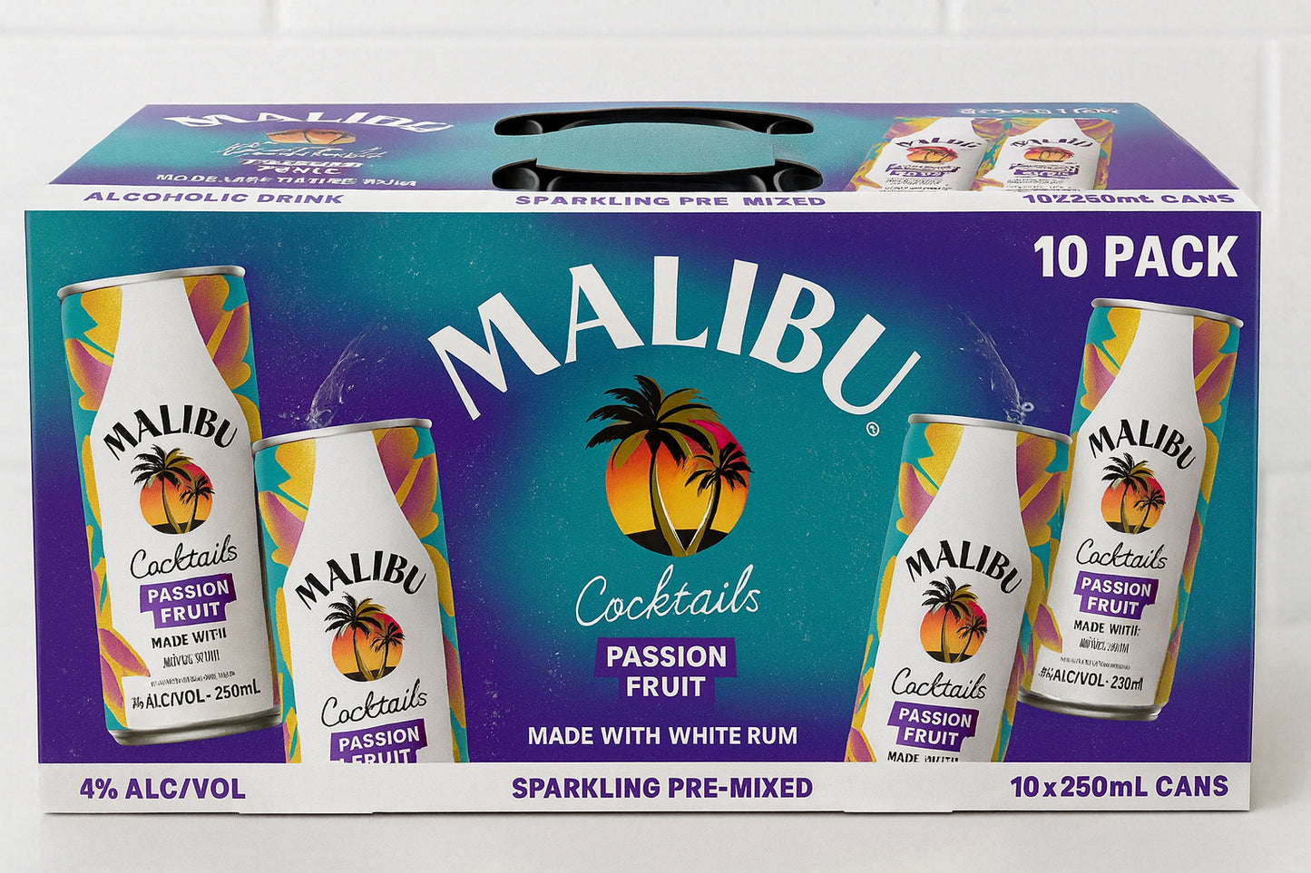 Malibu & Passionfruit 4% 10 Pack 250mL Cans