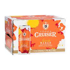 Cruiser Vodka Mango Raspberry 7% 12 Pack 300ml Cans - Thirsty Liquor Tauranga