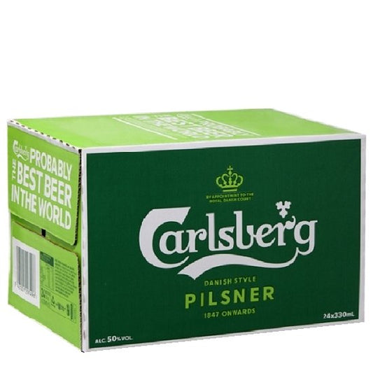 Carlsberg Pilsner 24 Pack 330ml Bottles - Thirsty Liquor Tauranga