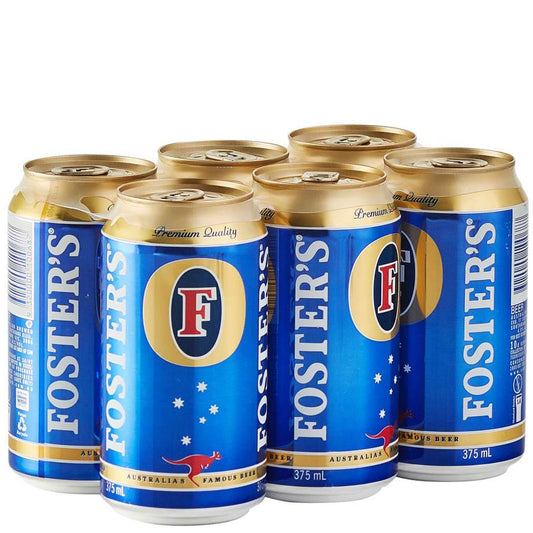 Fosters 4.9% 6 Pack 375ml Cans - Thirsty Liquor Tauranga
