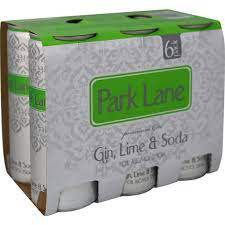 Park Lane Gin Lime & Soda 7% 6 Pack 250ml Cans - Thirsty Liquor Tauranga