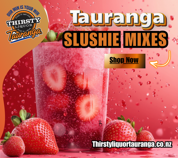 Slushie mixes at Thirsty Liquor Tauranga