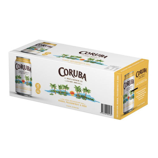 Coruba Mango & Passionfruit Rum 5% 10 Pack 330ml Cans