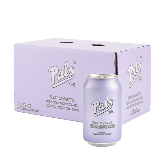 Pals ZERO 0% - Peach, Passionfruit & Soda 6 Pack 330mL Cans (Managers Special)