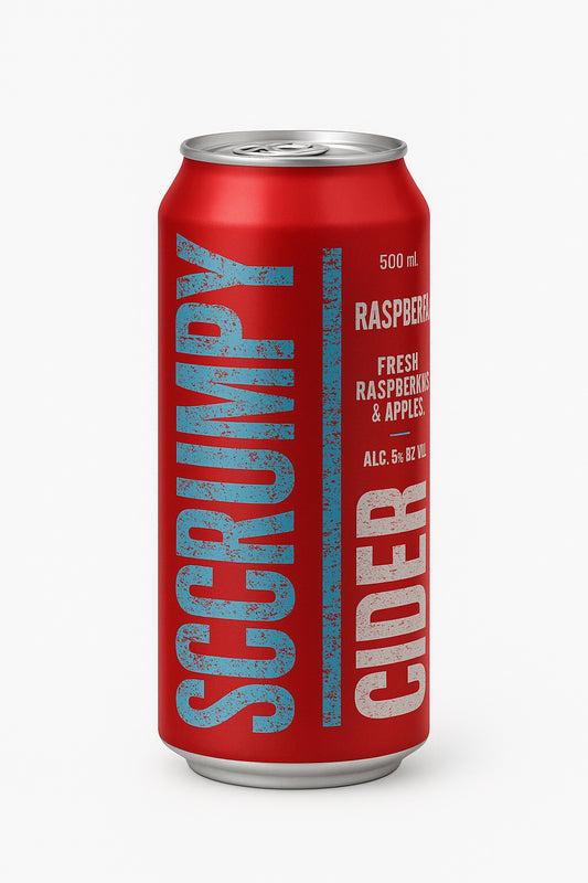 Scrumpy Cider Raspberry 8.2% 500mL (1x Single Can) (New)